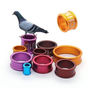 Wholesale Color Bird Aluminum Bird Leg Band 2-9MM Pigeon Ring for Pigeon Crimping Bound High Quality Aluminum Foot Rings