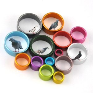Popular Pigeon Leg Band Ring Aluminum Rings for Chicken Pigeons Birds